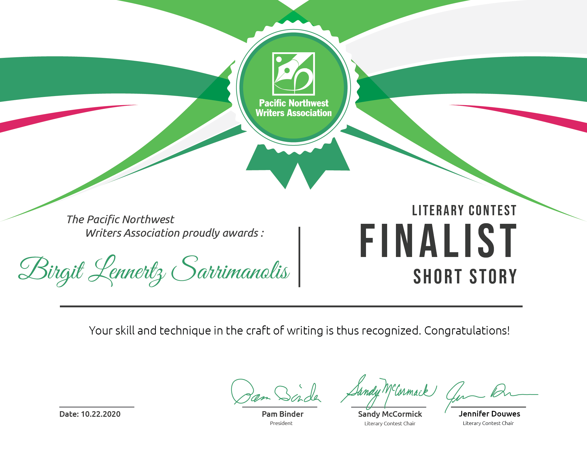 Birgit Lennertz Sarrimanolis 2020 Finalist @2000x